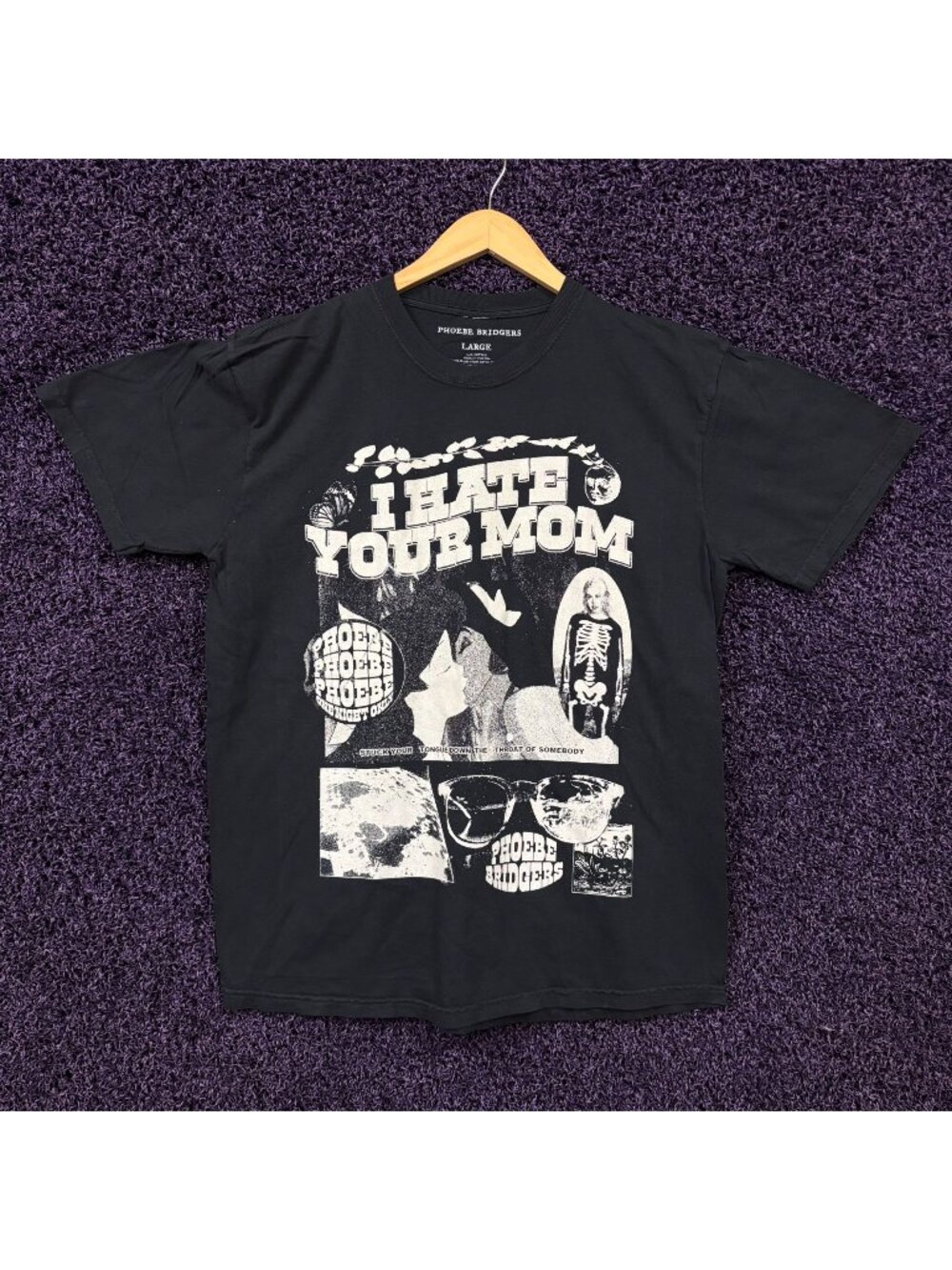 Phoebe Bridgers I Hate Your Mom Tour Tshirt size large